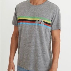 🐬MARINE LAYER MENS GRAY BIKERS TEE SZ:MARGE NWOT
